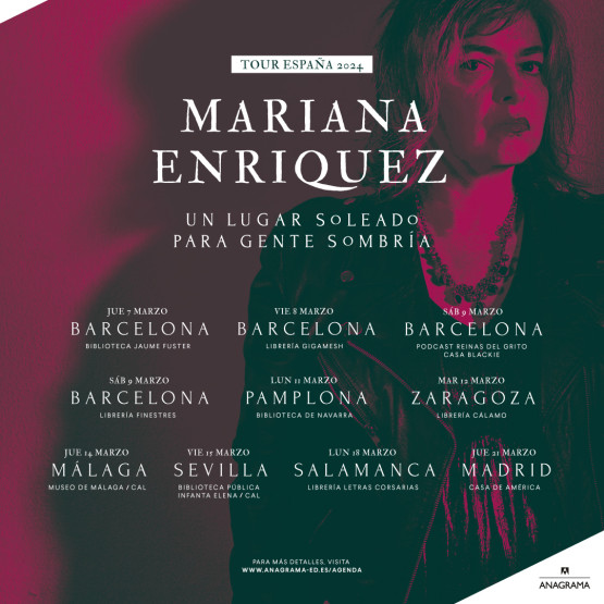 La gira literaria de Mariana Enriquez por España